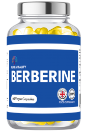 Pure Vitality Berberine HCL 98% - 60 x 500mg Vegan Capsules